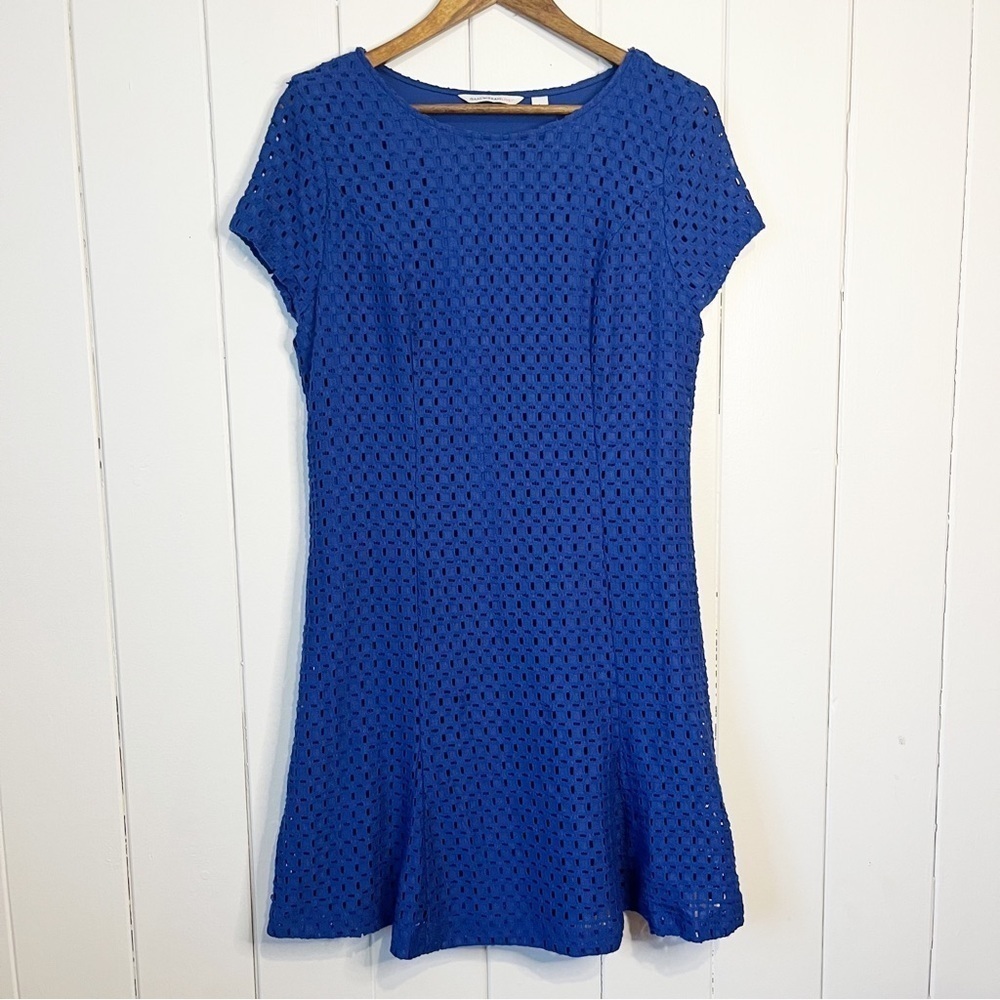 Isaac Mizrahi Live Blue T-Shirt Dress. Size Large.